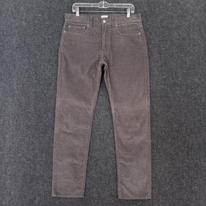 J Crew 770 Corduroy Pants Men's 31x32 Gray Slim Straight Chino 5-Pocket